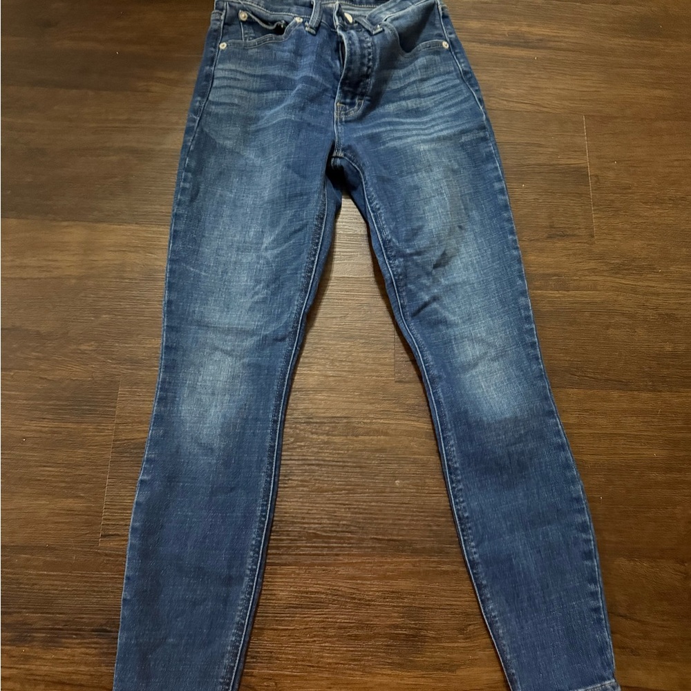 Lucky Brand Women's Blue Ankle Jeans
